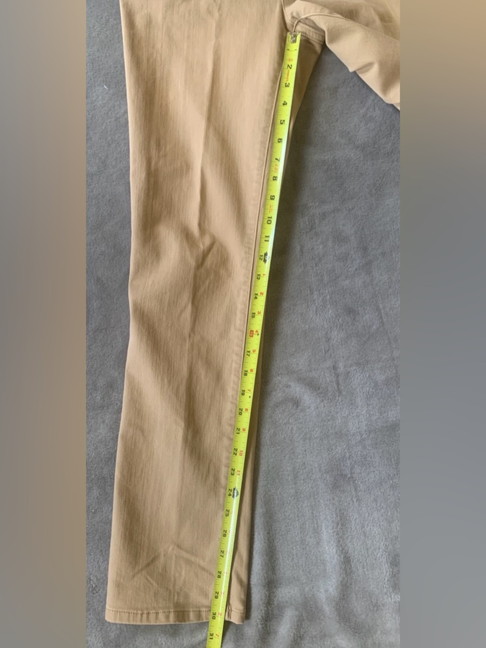 Lauren Jean Co. Ralph Lauren. Modern Straight Tan Jeans - Picture 10 of 10